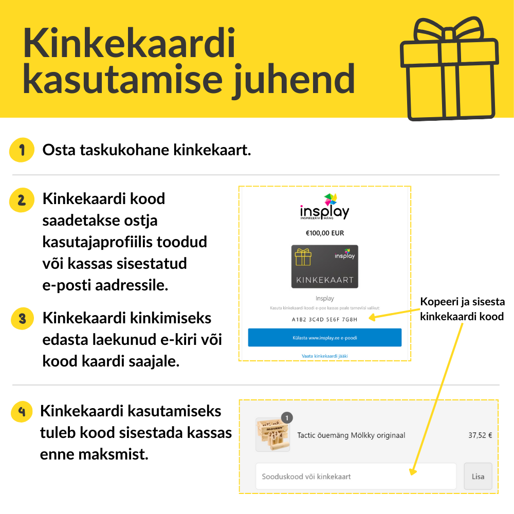 Insplay Izglītības dāvanu karte