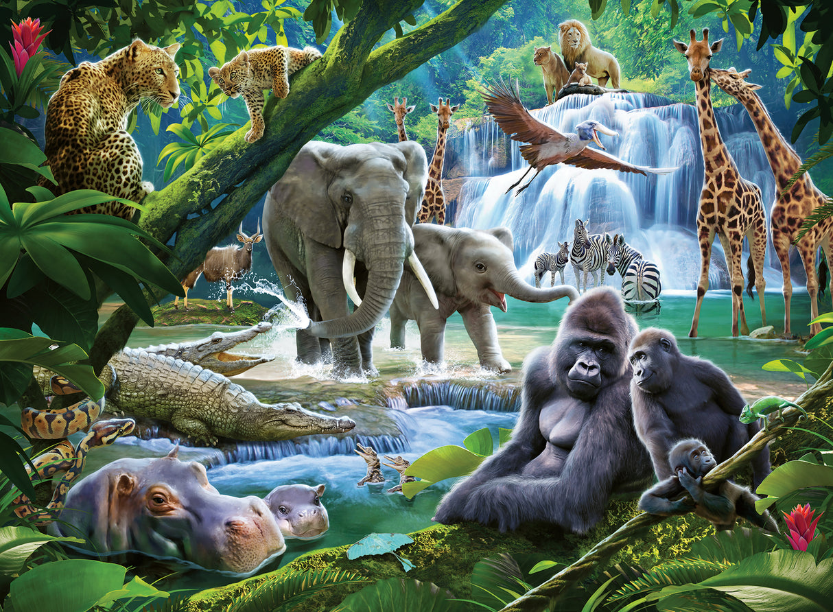 Ravensburger pusle 100 tk Džungli perekond 129706V