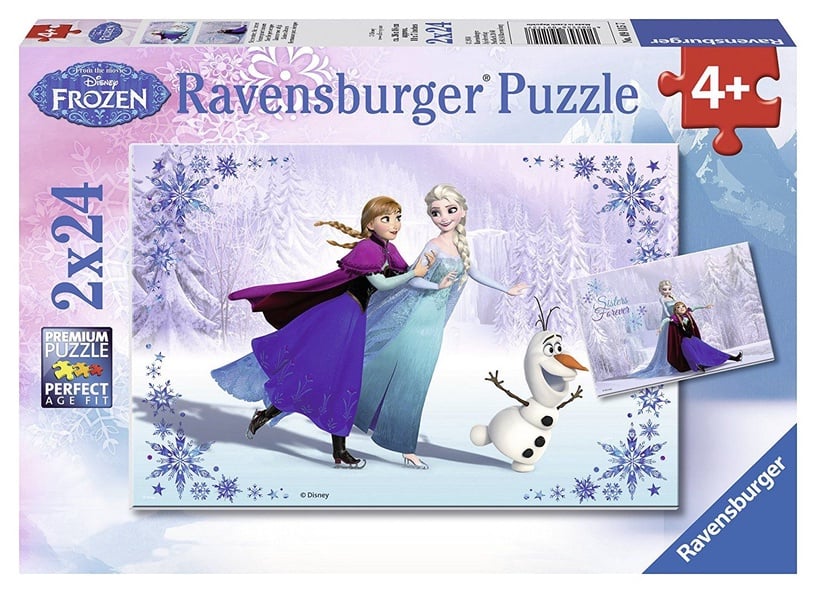 Ravensburger pusle 2x24 tk Lumekuninganna / Frozen - Talve seiklus
091157V