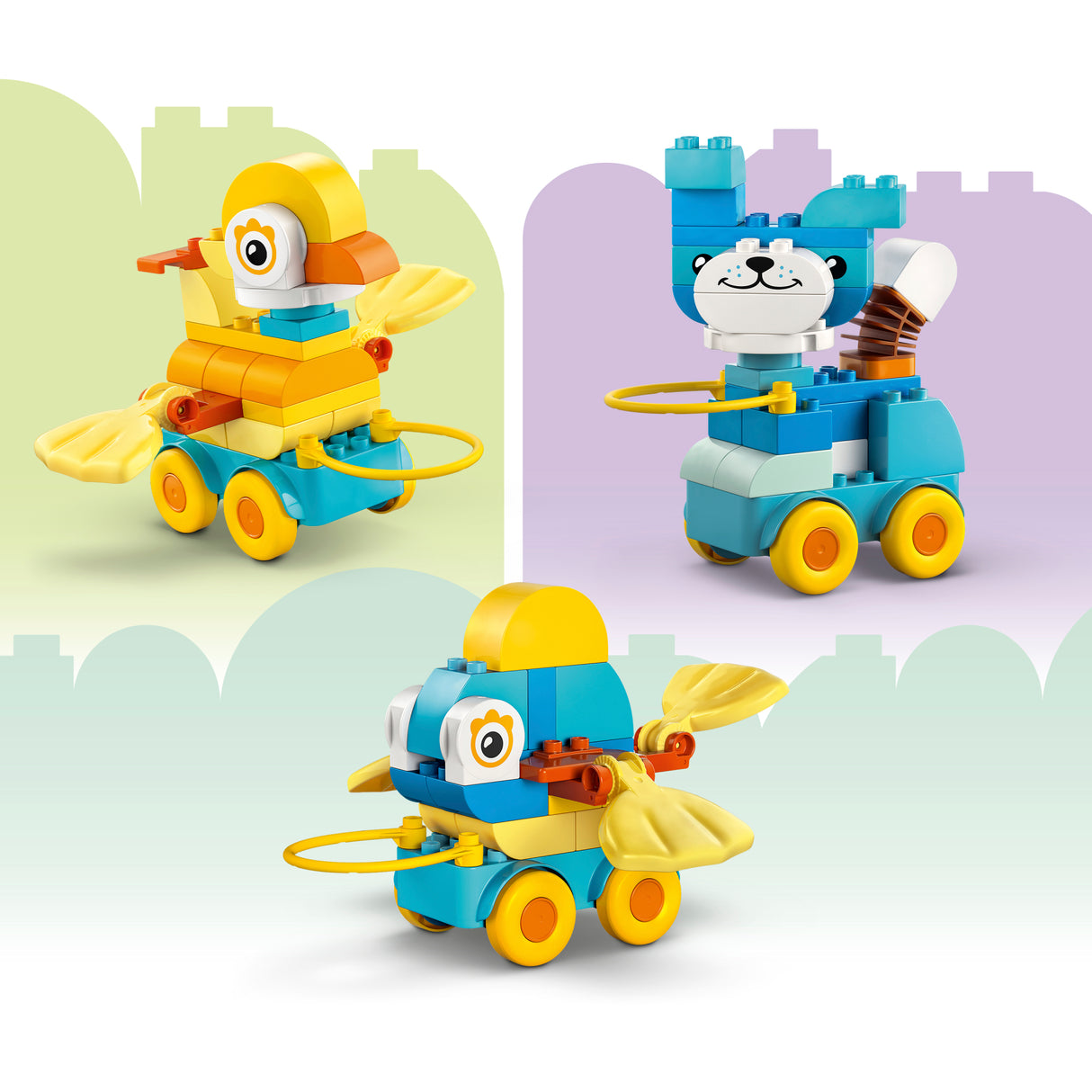LEGO DUPLO Kolm ühes: loomad ratastel 10448L
