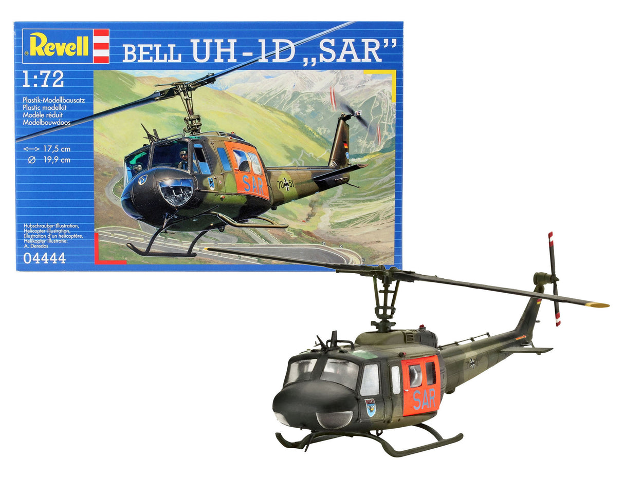 Revell liimitav mudel helikopter
Bell UH-1D SAR 1:72 04444R
