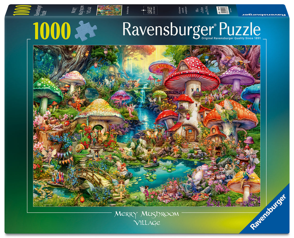 Ravensburger pusle 1000 tk: rõõmus seeneküla 12001258V
