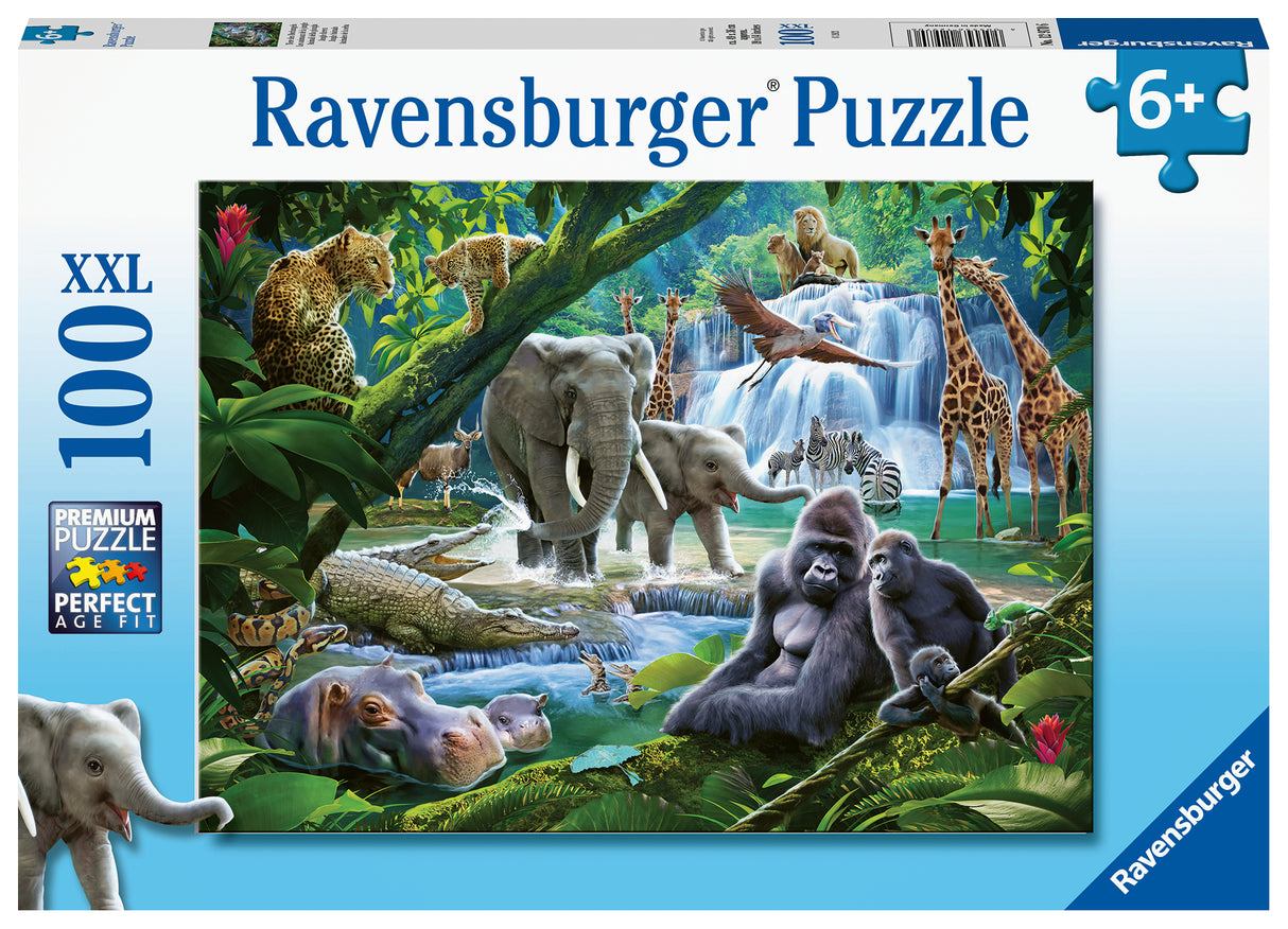 Ravensburger pusle 100 tk Džungli perekond 129706V