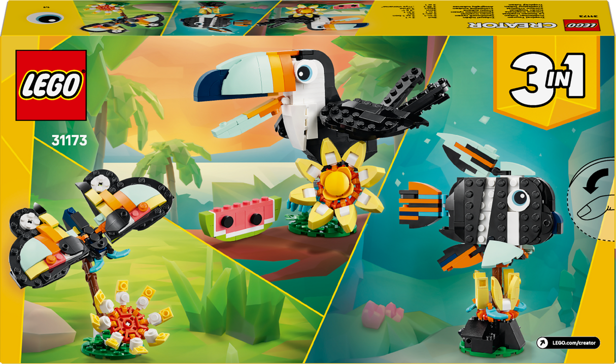 LEGO Creator Metsloomad: troopiline tuukan 31173L