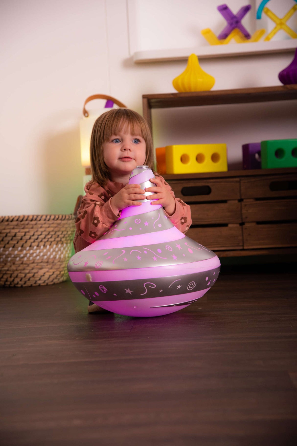 TTS suur valguse ja heliga pöörlev vurrkann EY11701B