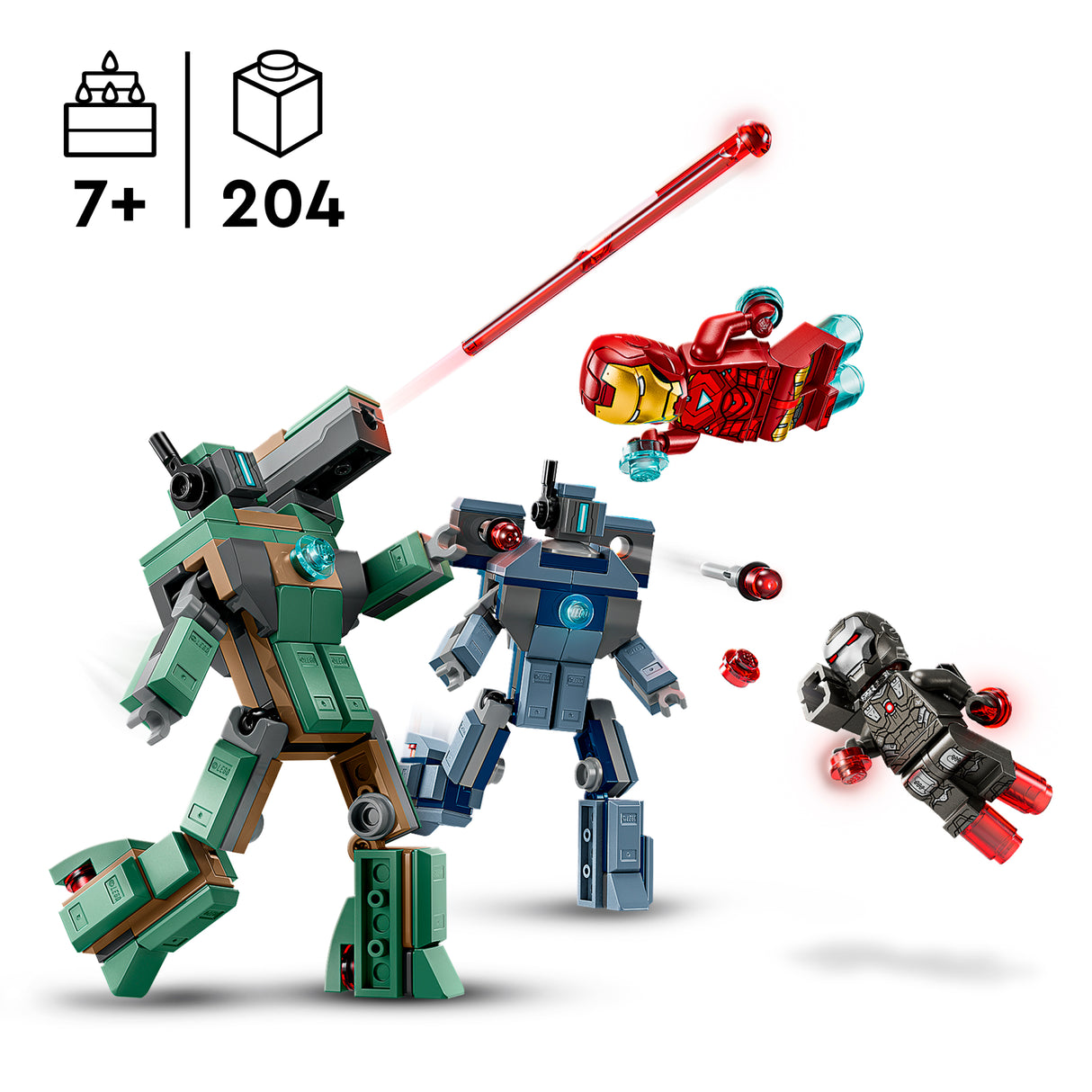 LEGO Super Heroes Iron Man ja Sõjamasin vs. haamerdroonid 76320L