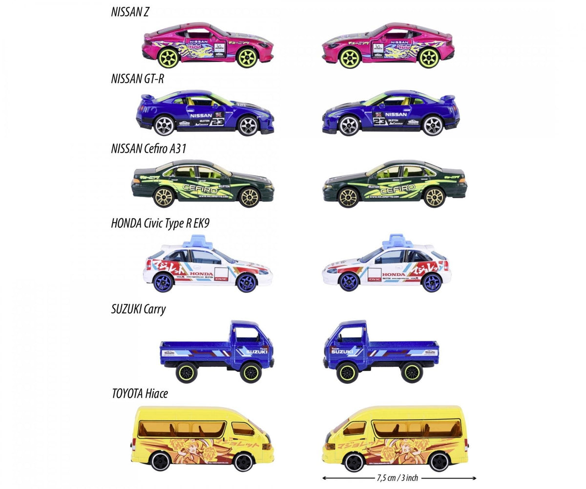 Simba Majorette autod deluxe: Jaapani sari - 6 erinevat 212051030B