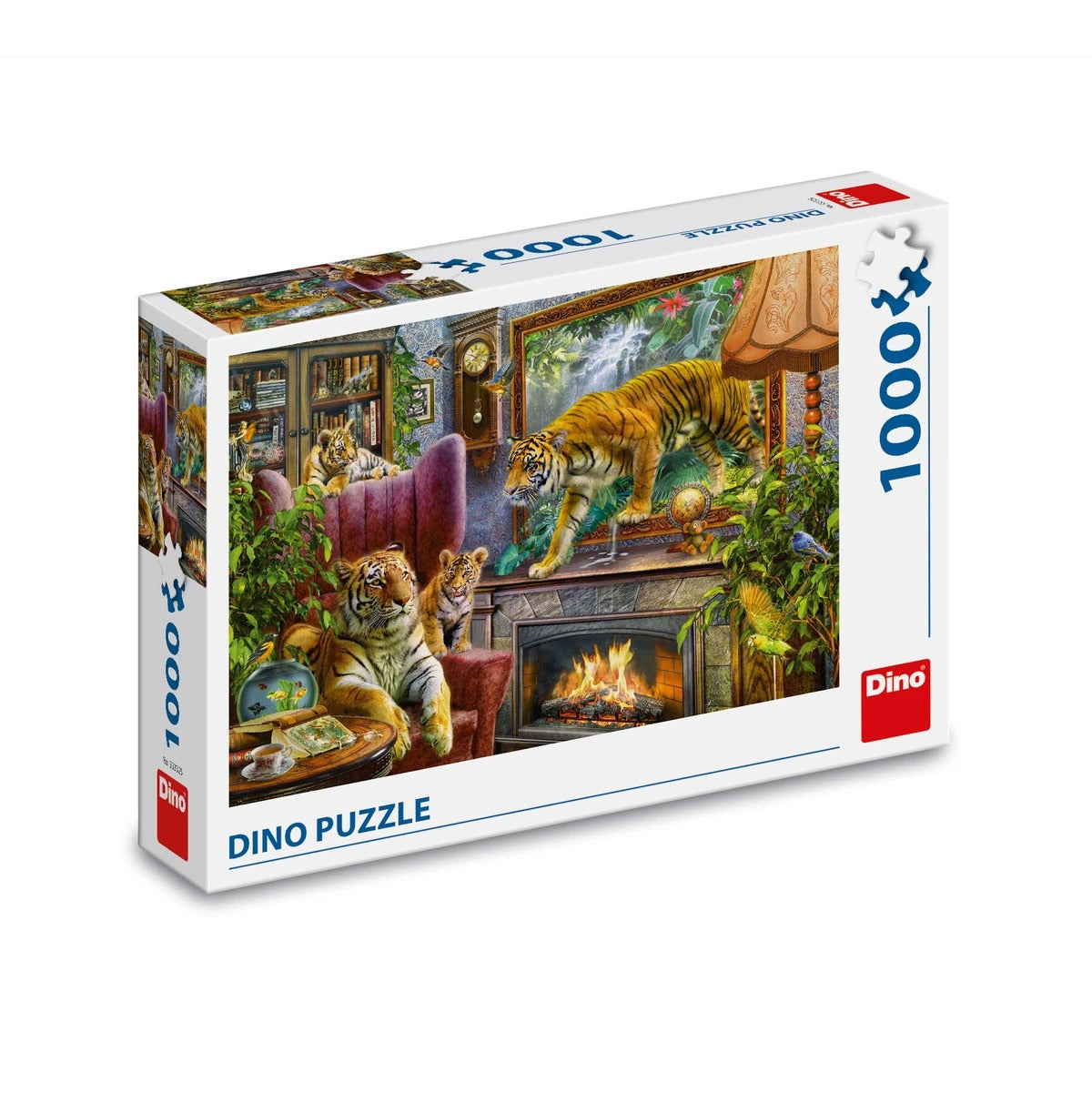 Dino pusle 1000 tk: ellu ärkavad tiigrid 53332D