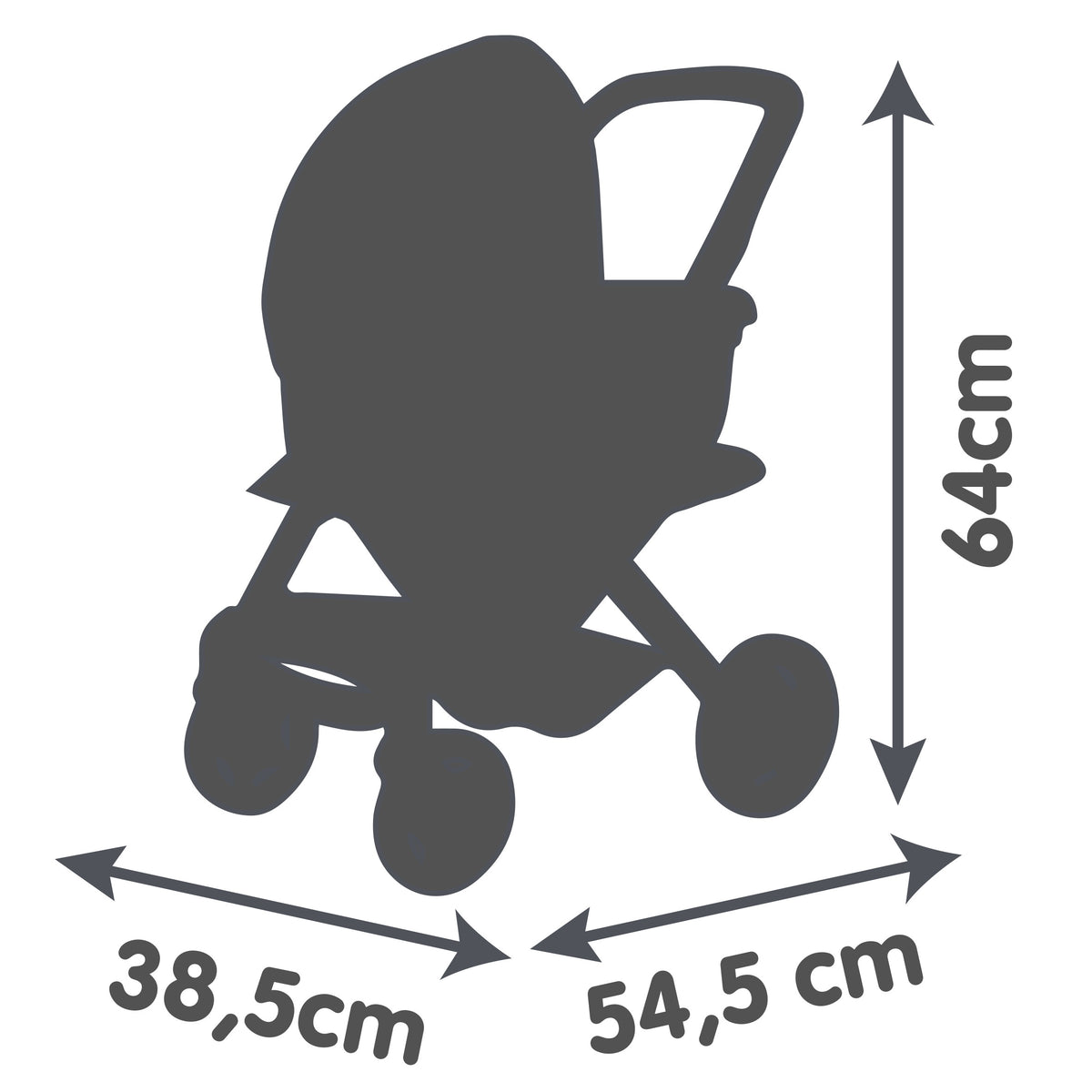 Smoby Maxi-Cosi kolm-ühes nukuvankri komplekt - roosa 253121S