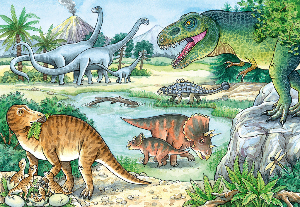 Ravensburger pusle 2x24 tk Eelajaloo dinosaurused
051281V