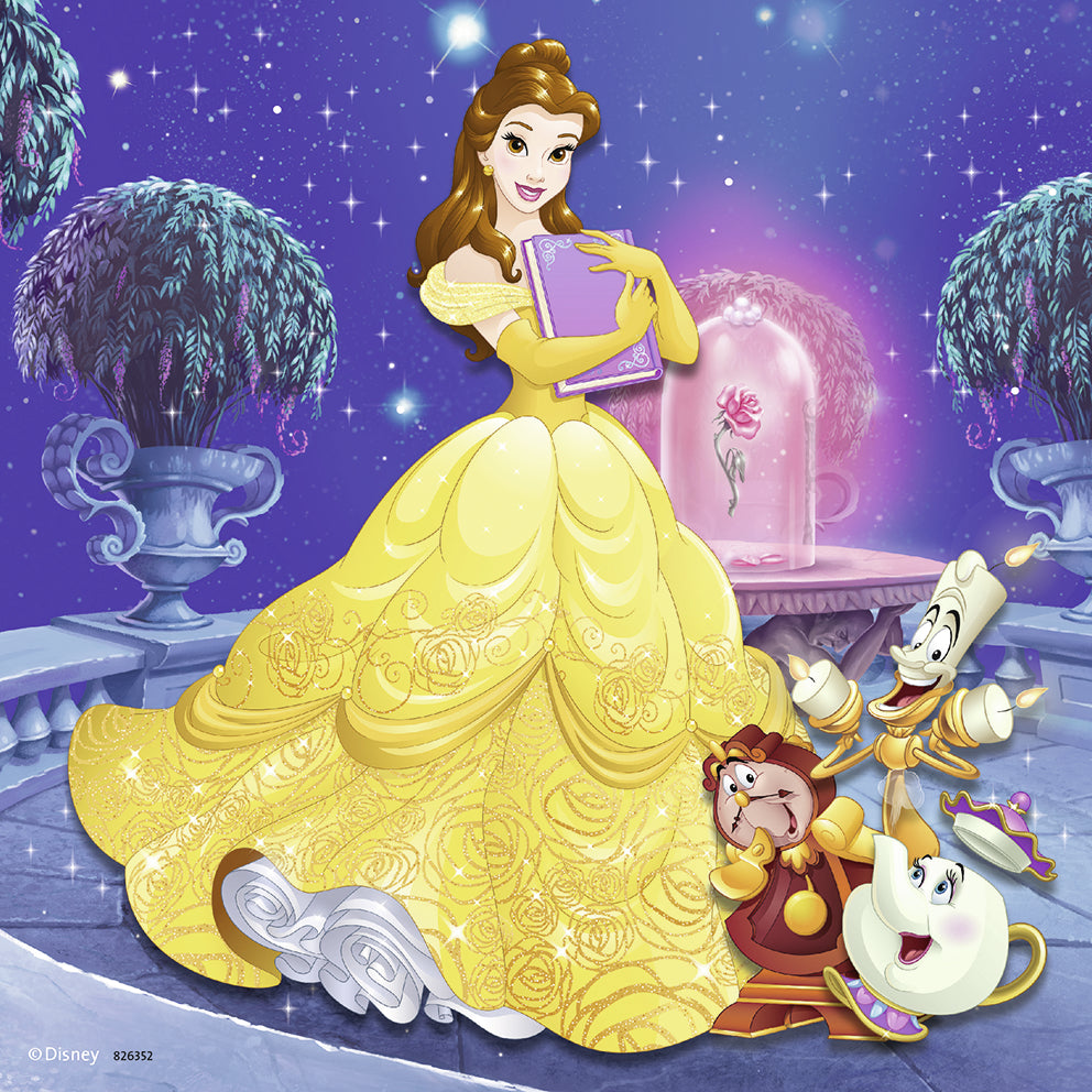 Ravensburger pusle 3x49 tk Printsessid Ariel, Tuhkatriinu ja Belle
093502V