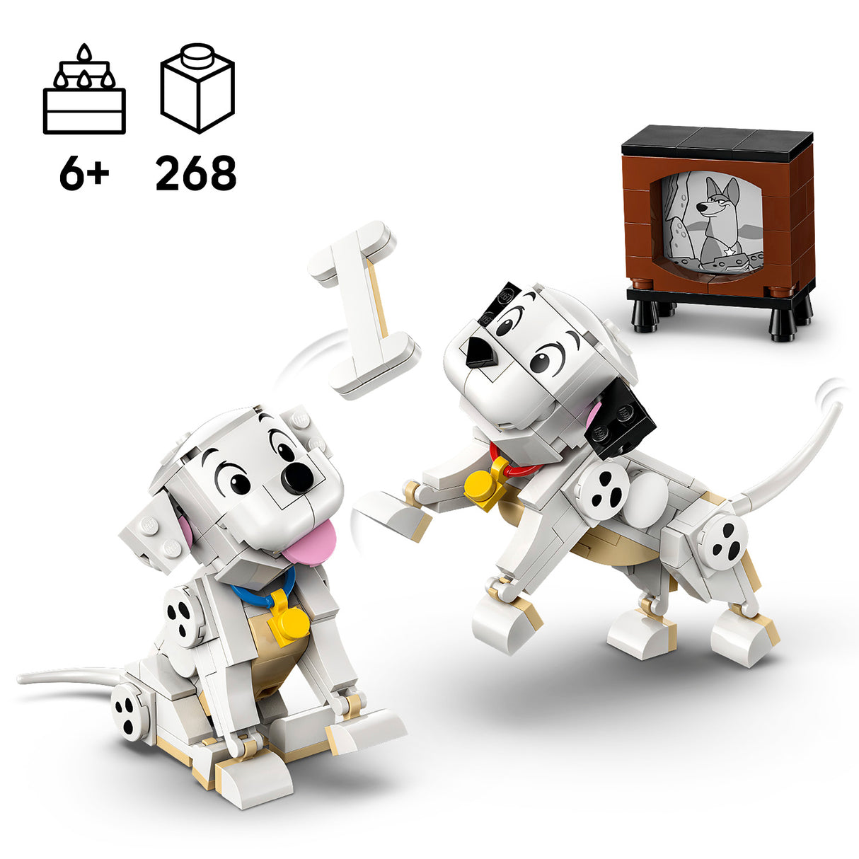 LEGO Disney Lucky ja penny 101 dalmaatsia koera kutsikat 43271L