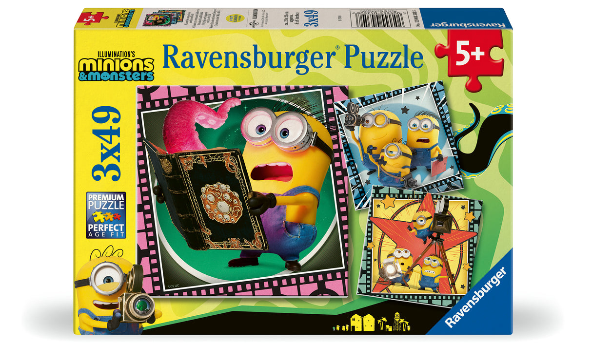 Ravensburger pusle 3x49 tk: Käsilased ja koletised film 12004350V