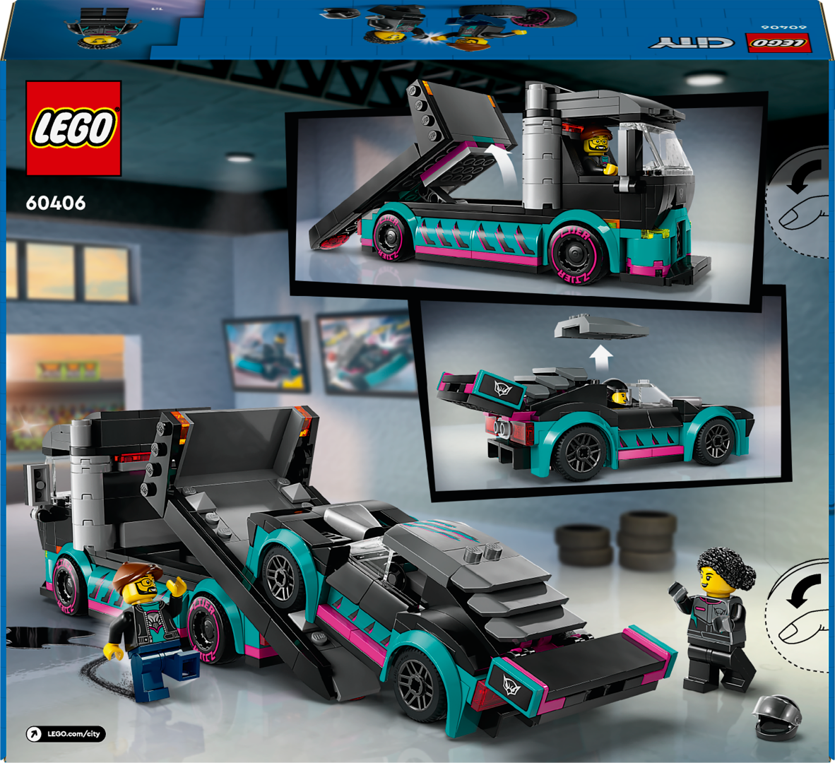 LEGO City Võidusõiduauto ja autoveok 60406L