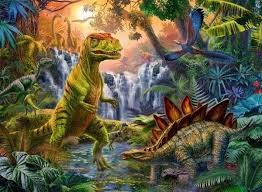 Ravensburger pusle 100 tk Dinosaurus Oasis 128884V