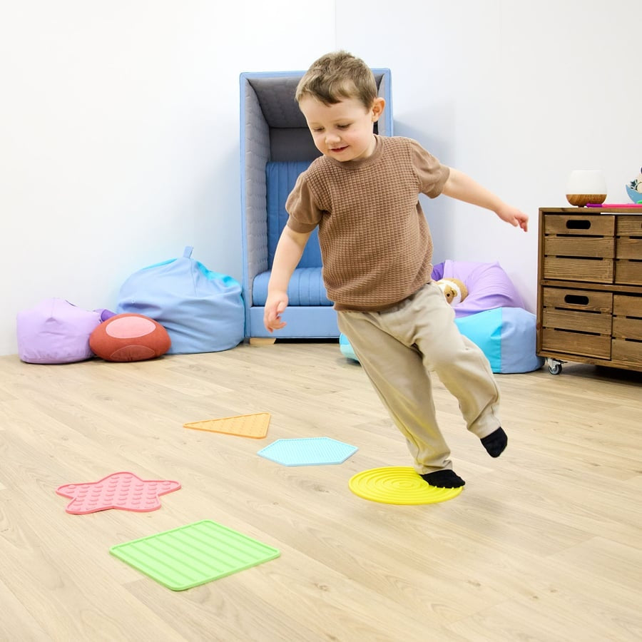 TTS sensoorse tekstuuriga põrandapadjad, 10 tk SD10568B