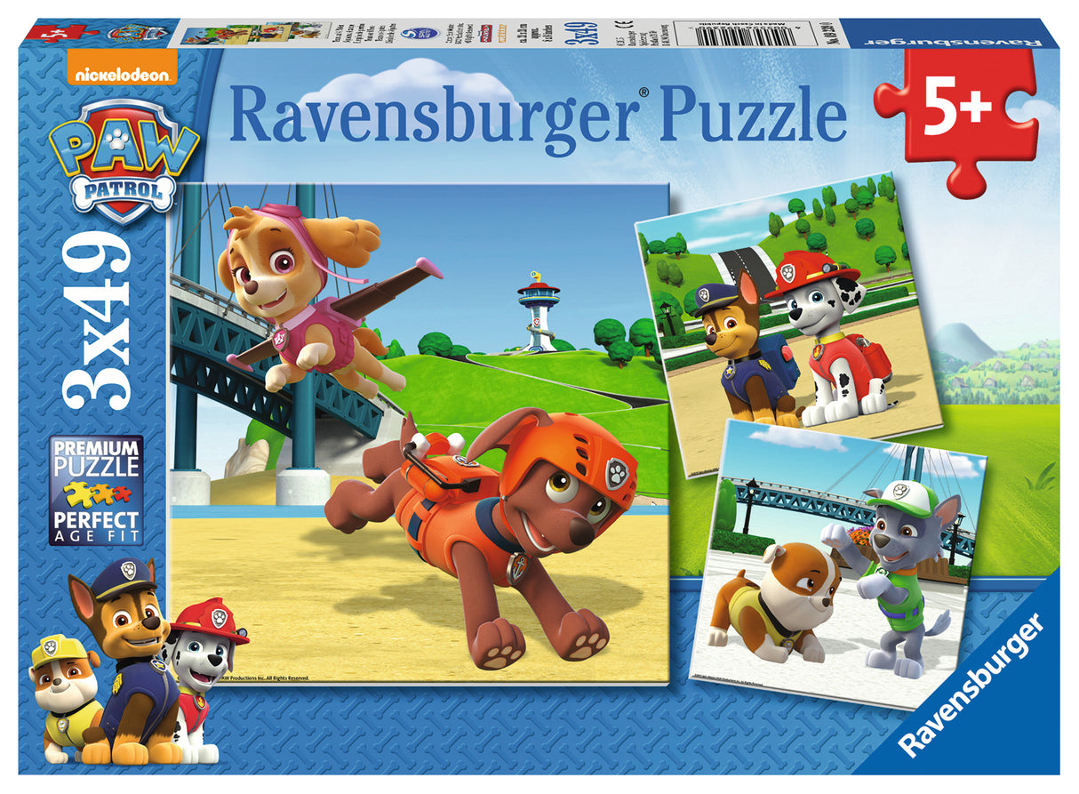 Ravensburger pusle 3x49 tk: Käpapatrulli tiim
092390V