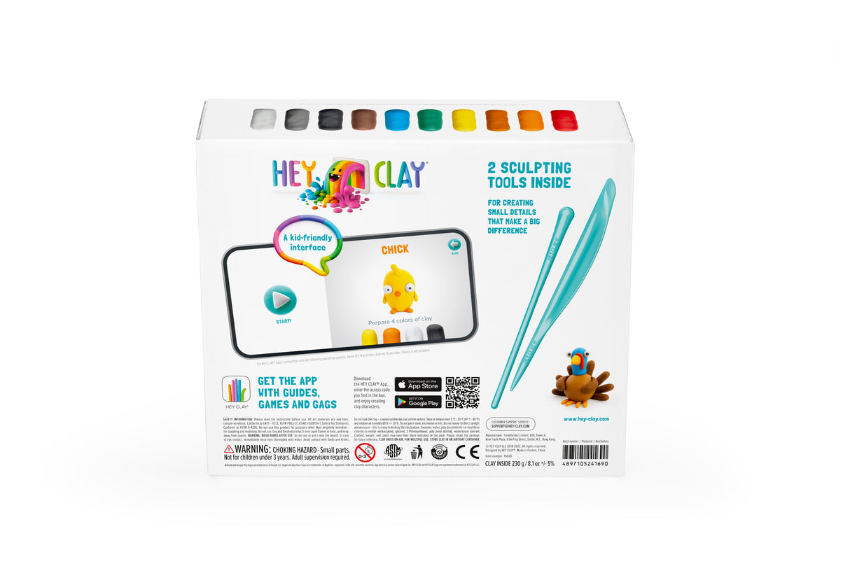 HEY CLAY voolimismass Farmilinnud 15 tk 15020E