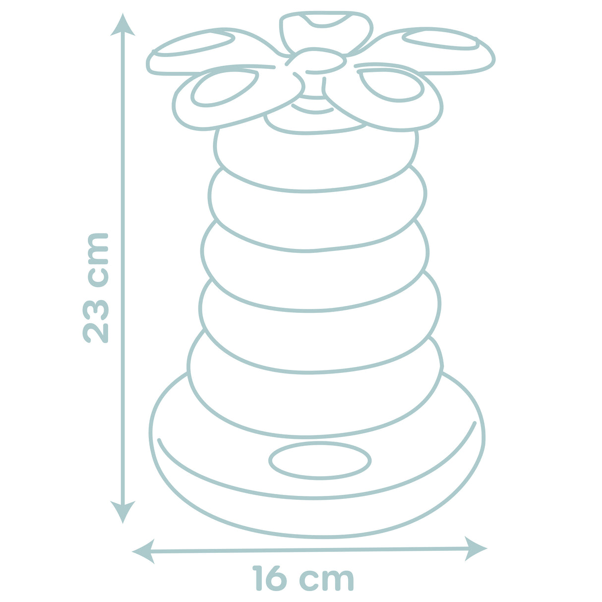 Smoby püramiid Roly Poly - värviline 140322S