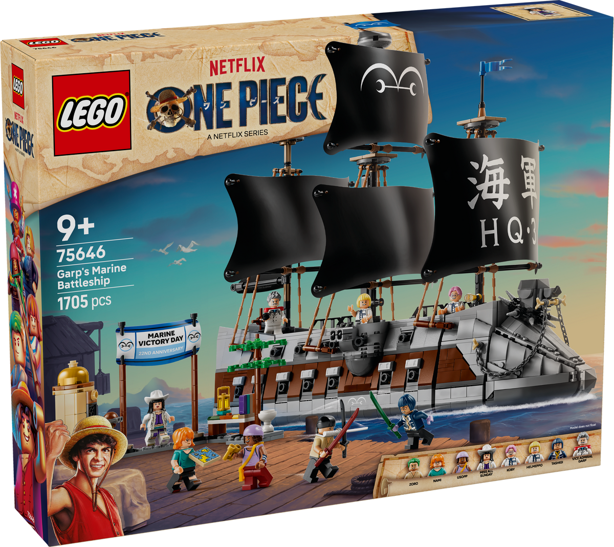 LEGO ONE PIECE Garpi merelahingulaev 75646L