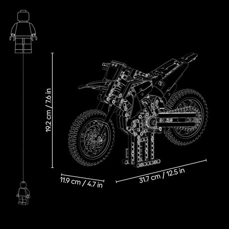 LEGO Technic Ducati Desmo450 MX Factory mootorratas 42238L