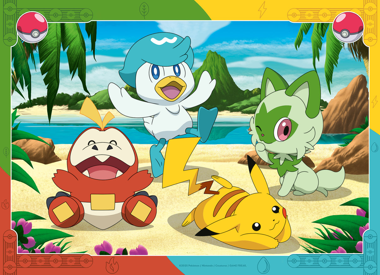 Ravensburger pusle 4x100 tk: Pokémoni tegelased 12004286V