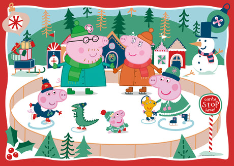 Ravensburger pusle 24 tk: Põrsas Peppa uisutamas 12004186V