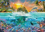 Ravensburger pusle 1000 tk: veealune saar 12000887V