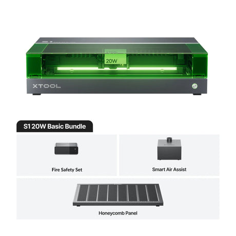 xTool S1 20W dioodlaserlõikuri põhikomplekt: Klass 1 P1030504