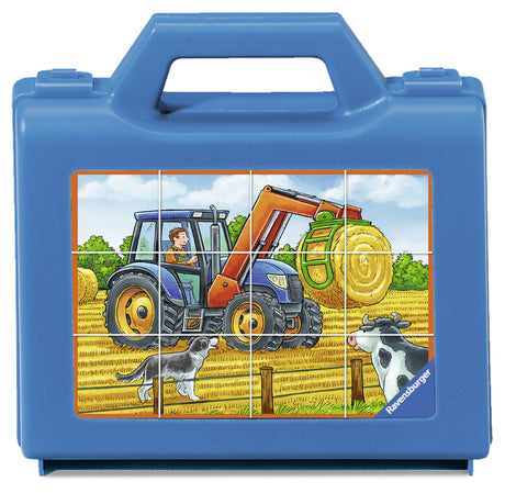 Ravensburger klotsipusle  12 tk Farmimasinad 074327V