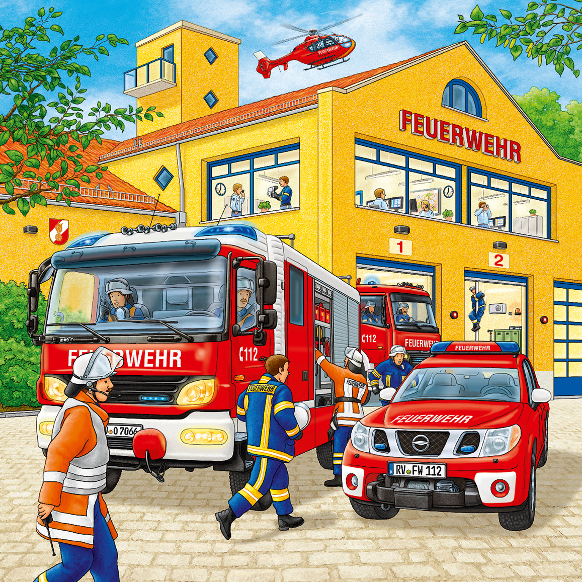 Ravensburger pusle 3x49 tk Tuletõrjebrigaad 094011V