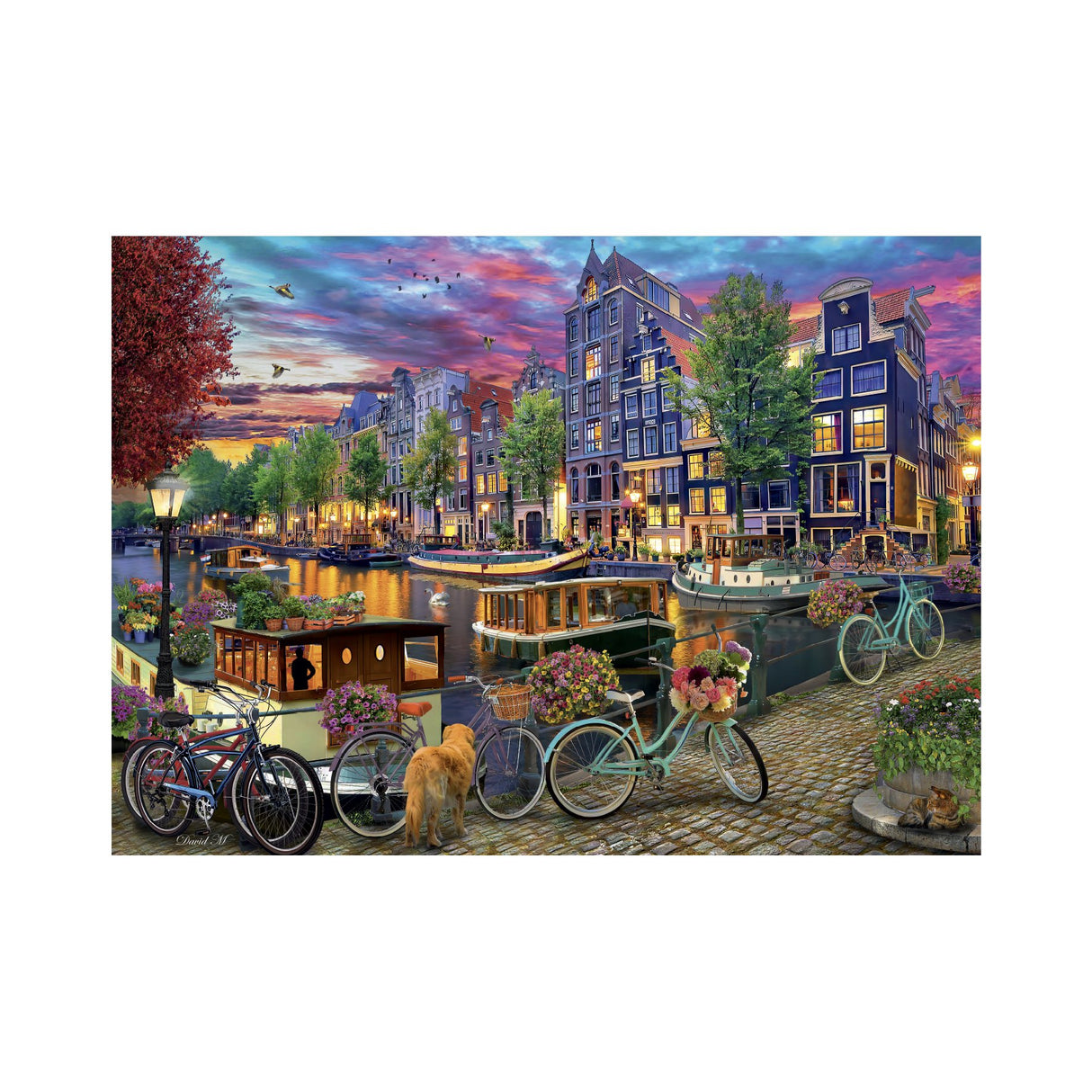 Dino pusle 2000 tk: maalitud Amsterdam 56136D
