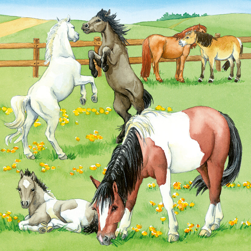 Ravensburger pusle 3x49 tk: Hobused 051298V