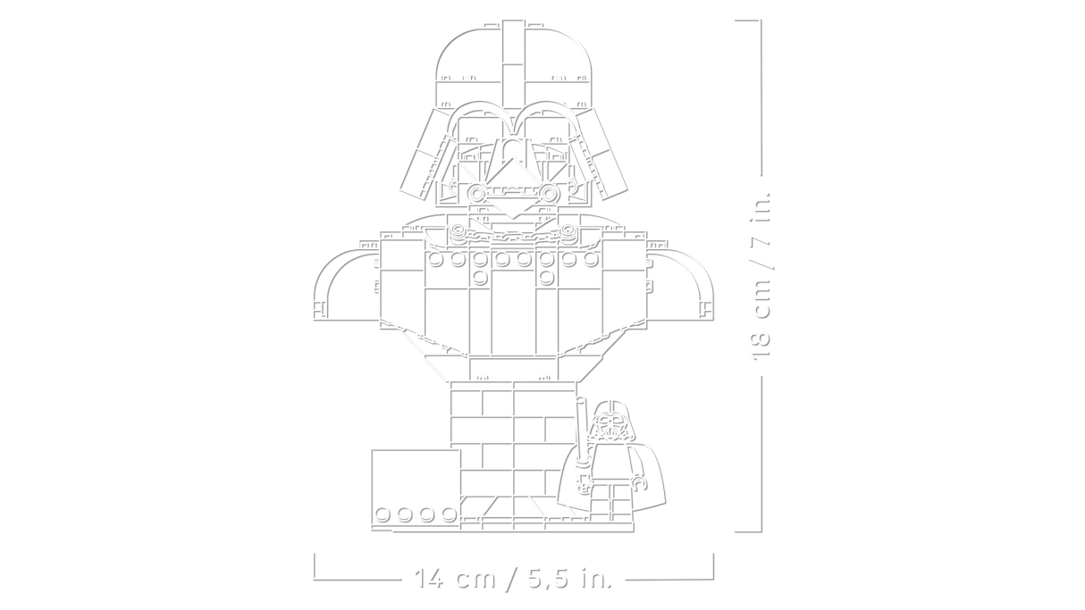 LEGO Star Wars Darth Vader-i büst 75439L