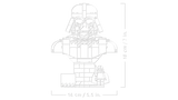 LEGO Star Wars Darth Vader-i büst 75439L