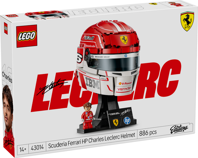 LEGO Editions Scuderia Ferrari HP Charles Leclerc kiiver 43014L