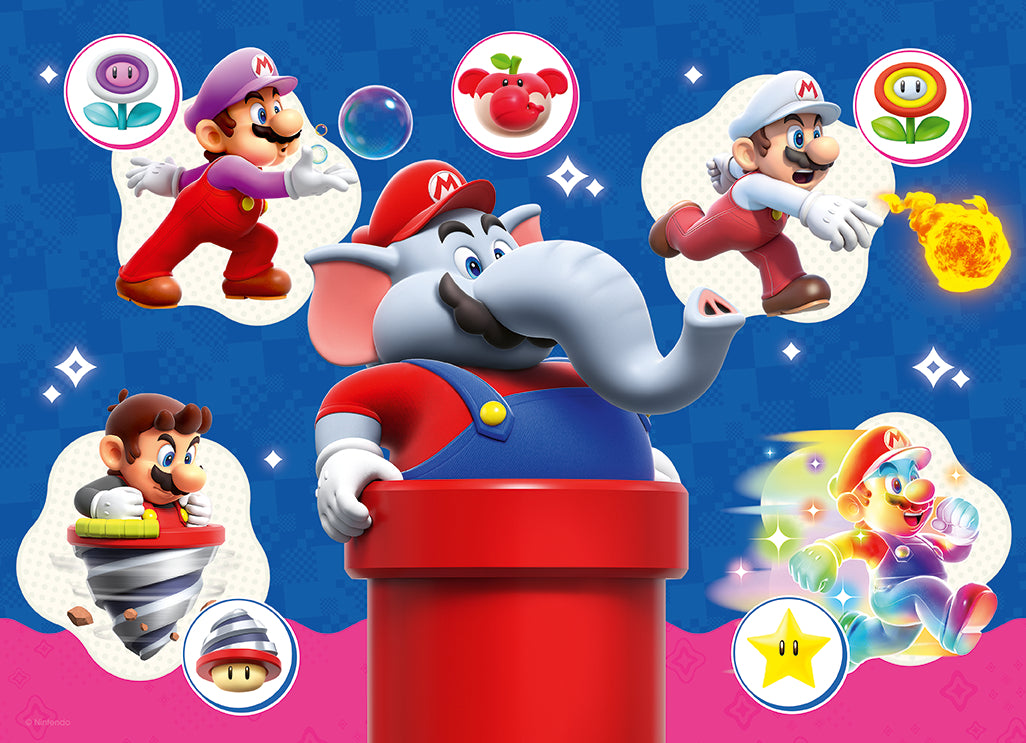 Ravensburger pusle 4x100 XL tk: Super Mario Bros. Wonder 12004321V