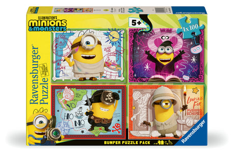 Ravensburger pusle 4x100 tk: Käsilased ja koletised film - Ooops 12004353V