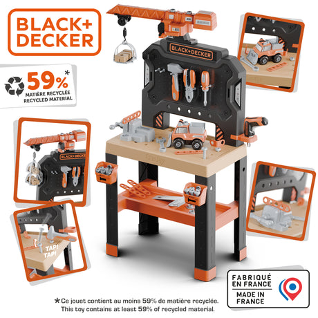 Smoby B&D Bricolo ehituskomplekt 87 tk 360741S