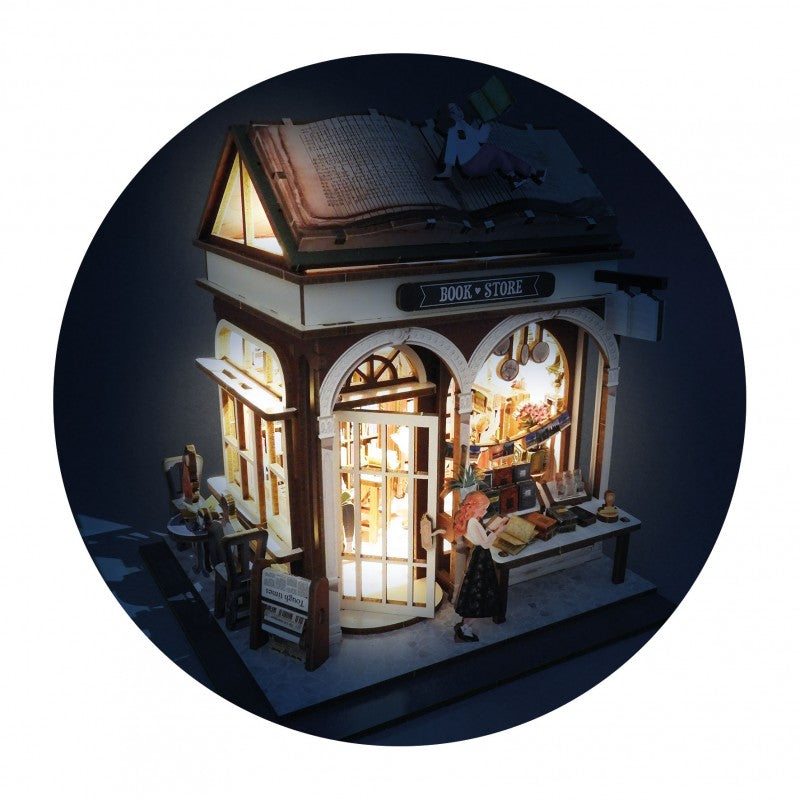 Buki dioraam: miniatuurne 3D raamatupood 68074I