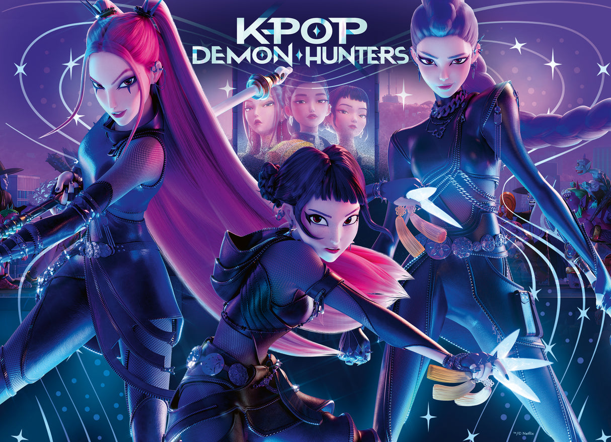 Ravensburger pusle 4x100 tk: KPop Demon Hunters 12004757V