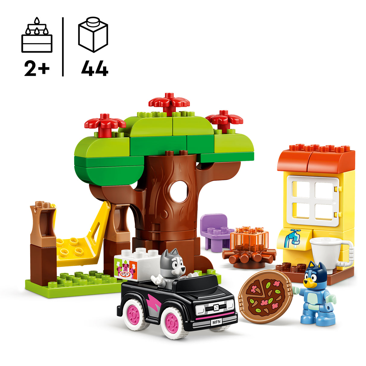 LEGO DUPLO Bluey Pitsatüdrukud Muffini ja Blueyga 10469L