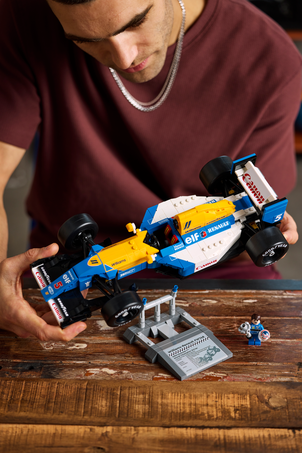 LEGO Icons Williams Racing FW14B ja Nigel Mansell 10353L