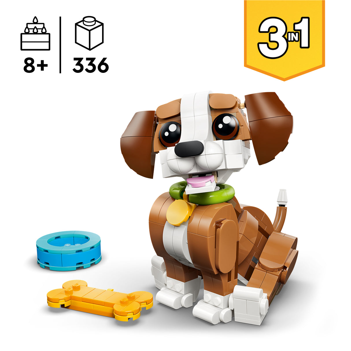 LEGO Creator Armsad loomad: Mänguhimuline kutsikas 31382L