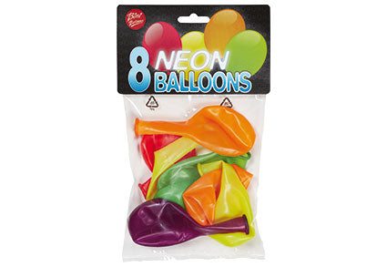 Bini neoonõhupallid, 8 tk 80812H