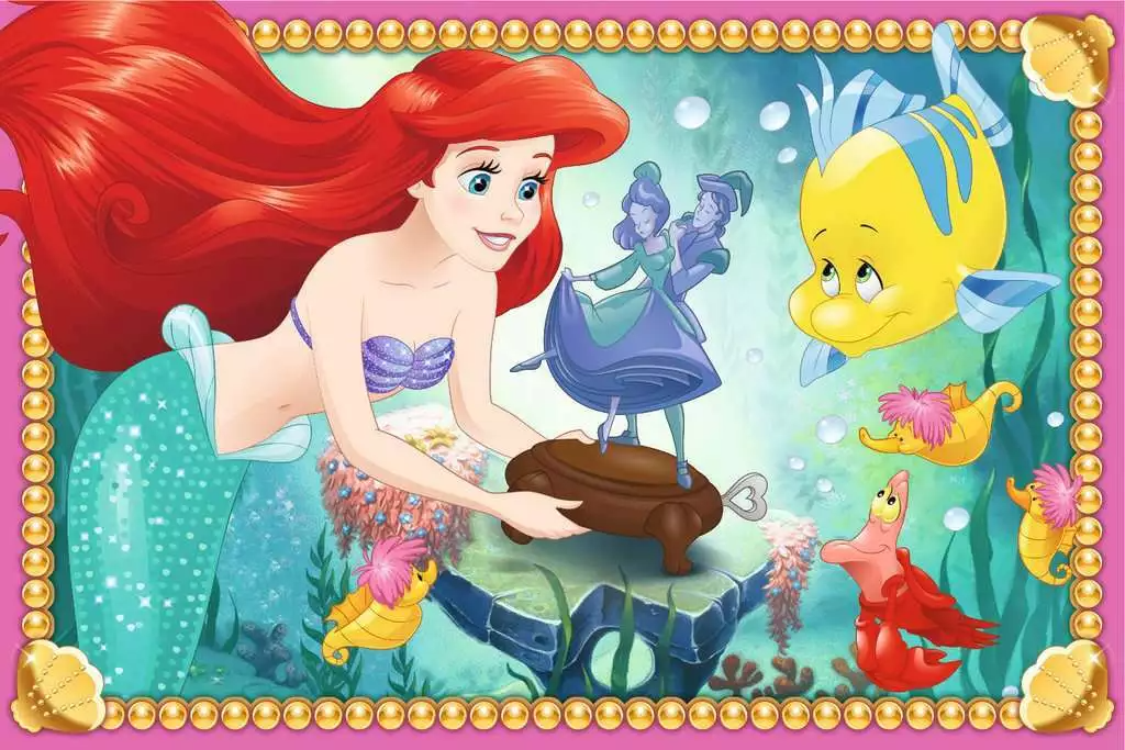 Ravensburger klotsipusle 6 tk Disney printsessid 074280V