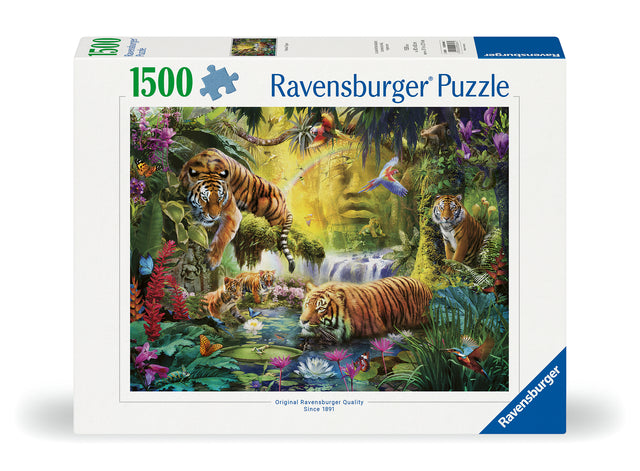Ravensburger pusle 1500 tk: rahulolevad tiigrid 12000696V