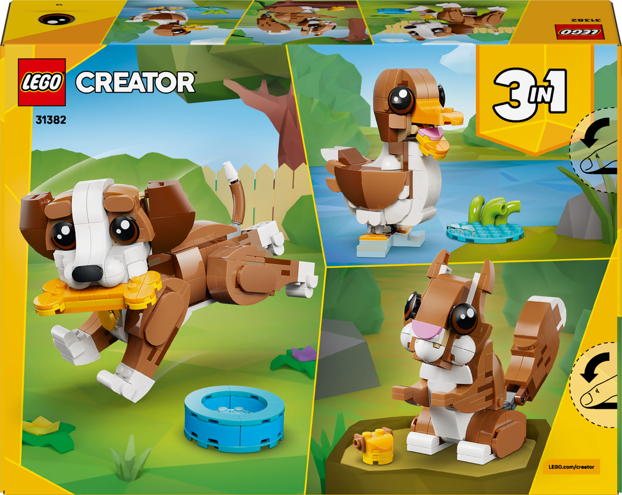 LEGO Creator Armsad loomad: Mänguhimuline kutsikas 31382L