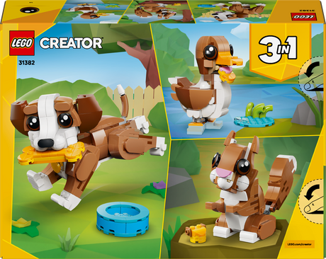 LEGO Creator Armsad loomad: Mänguhimuline kutsikas 31382L