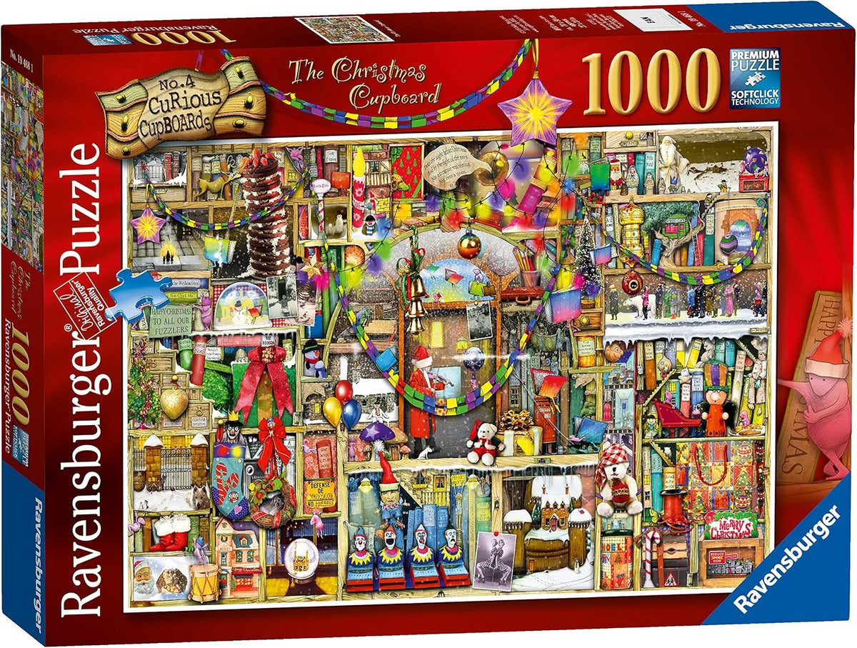 Ravensburger pusle 1000 tk: värvikas jõulukapp 12000303V